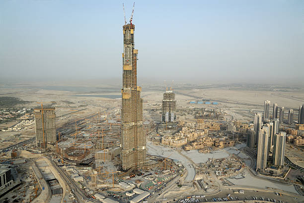 Burj Khalifa under construction